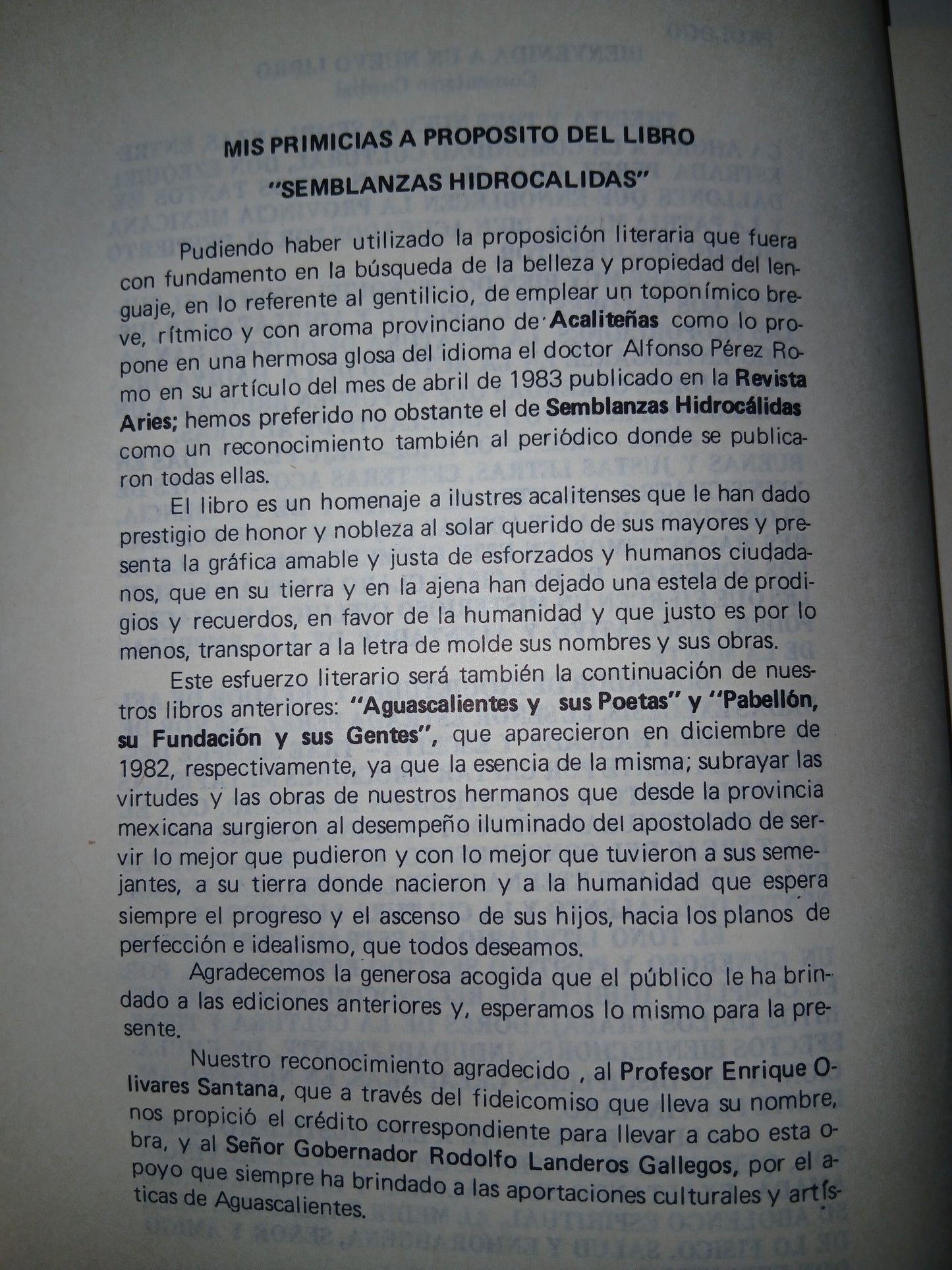 SEMBLANZAS HIDROCÁLIDAS POR EZEQUIEL ESTRADA USADO ANTOLOGÍA LITERARIO 207