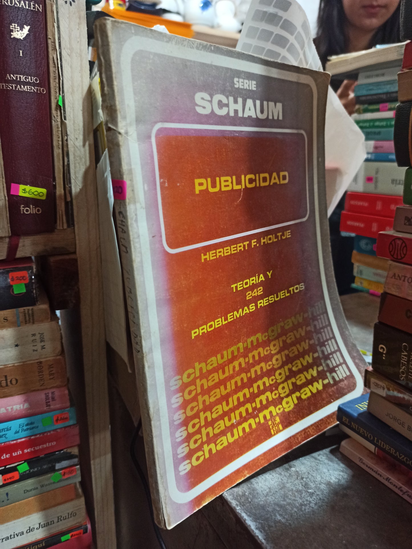 SERIE SCHAUM PUBLICIDAD POR  HERBERT F. HOLTJE USADO MATEMÁTICAS ALDAMA