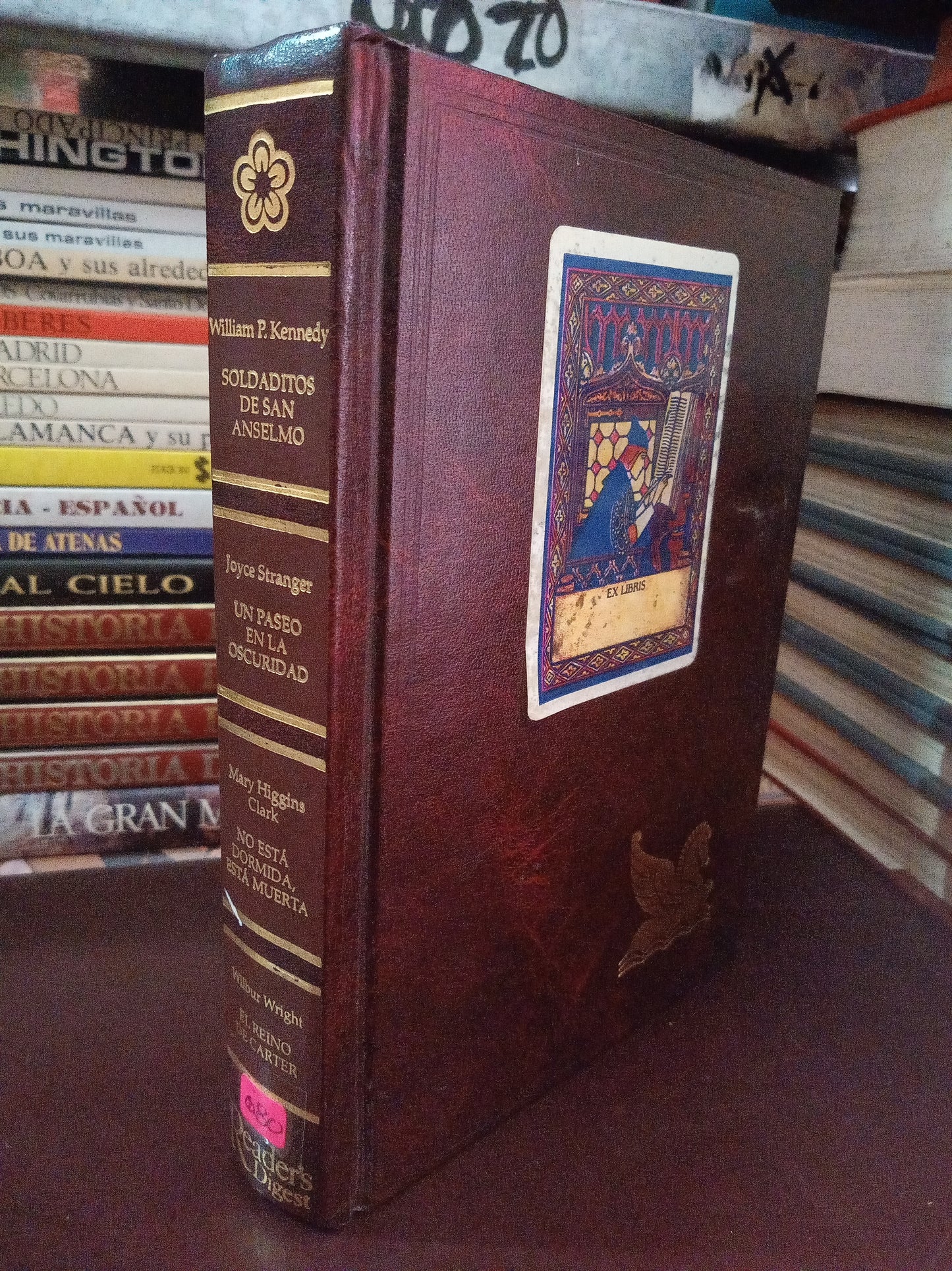 SOLDADITOS DE SAN ANSELMO KENNEDY UN PASEO EN LA OSCURIDAD JOYCE STRANGER NO ESTA DORMIDA ESTA MUERTA MARY HIGGINS CLARK EL REINO DE CARTER WILBUR WRIGHT USADO NOVELA LITERARIO 305