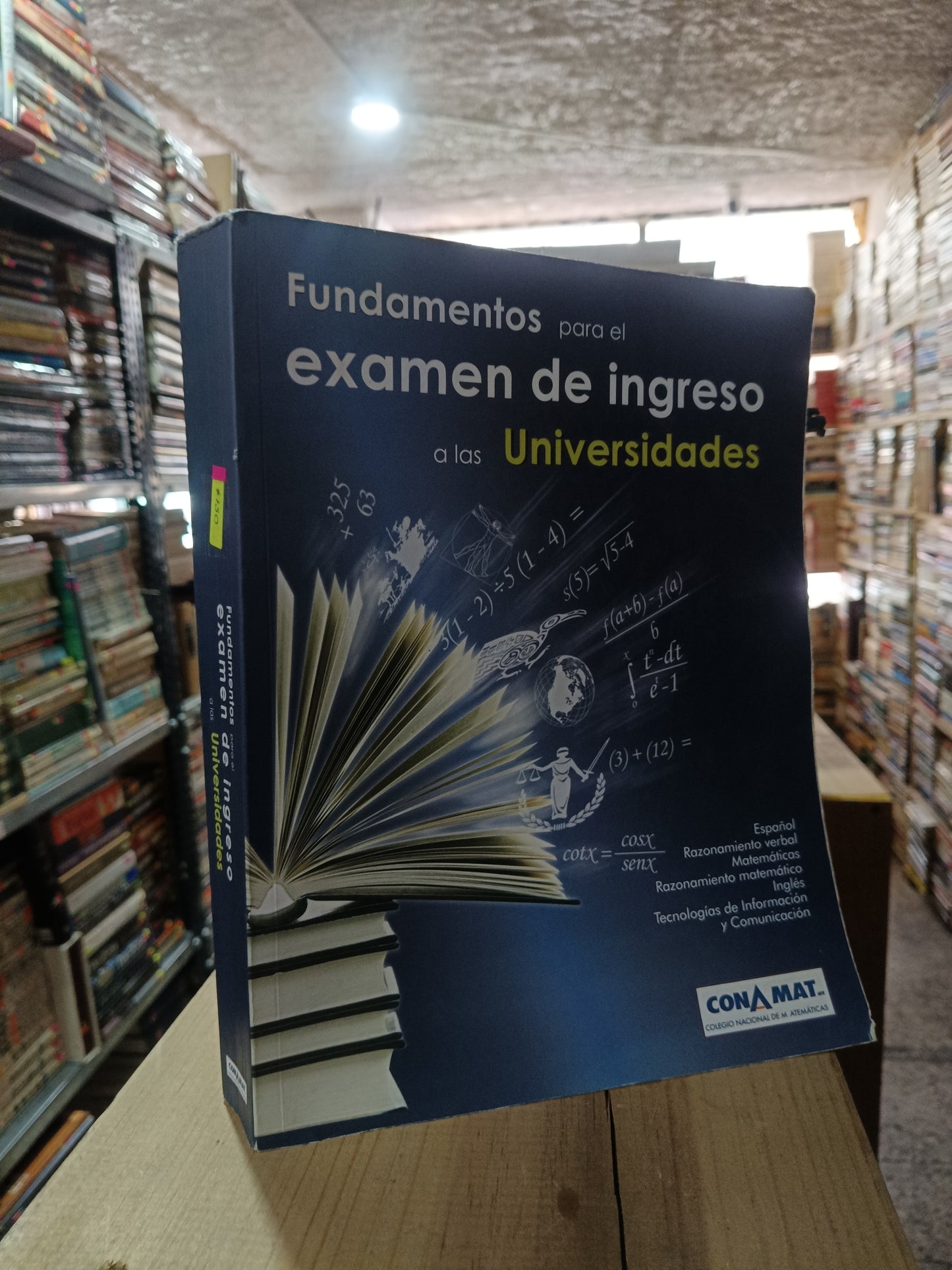 FUNDAMENTOS PARA EL EXAMEN DE INGRESO A LAS UNIVERSIDADES POR CONAMAT USADO EDUCACIÓN ALDAMA