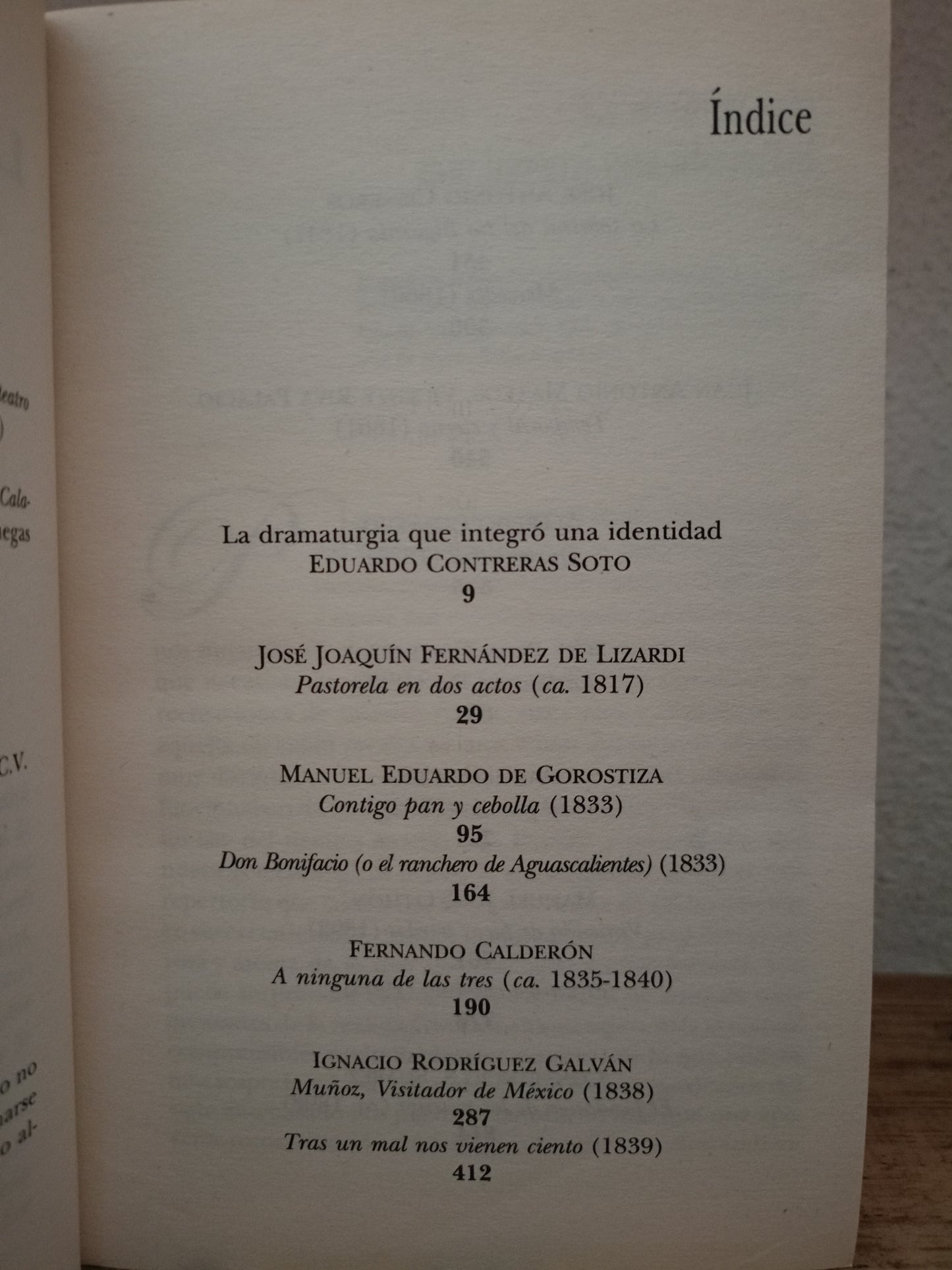 LOS IMPRESCINDIBLES DEL TEATRO MEXICANO DECIMONÓNICO USADO NOVELA LITERARIO 305