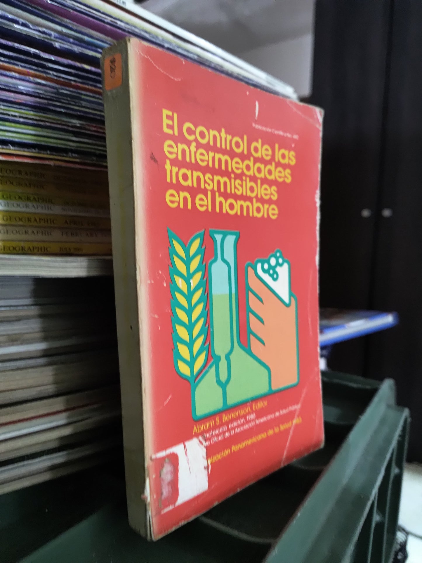EL CONTROL DE LAS ENFERMEDADES TRANMISIBLES EN EL HOMBRE POR ABRAM S. BENENSON USADO SALUD JUAREZ 515