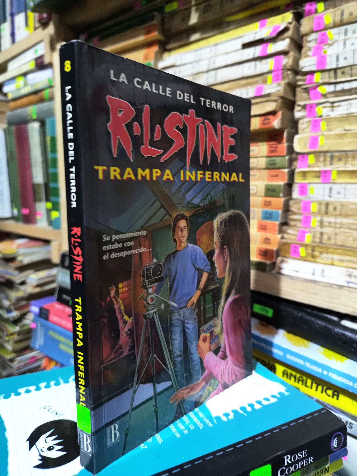 LA CALLE DEL TERROR TRAMPA INFERNAL POR R. L. STINE USADO NOVELAS JUAREZ 507