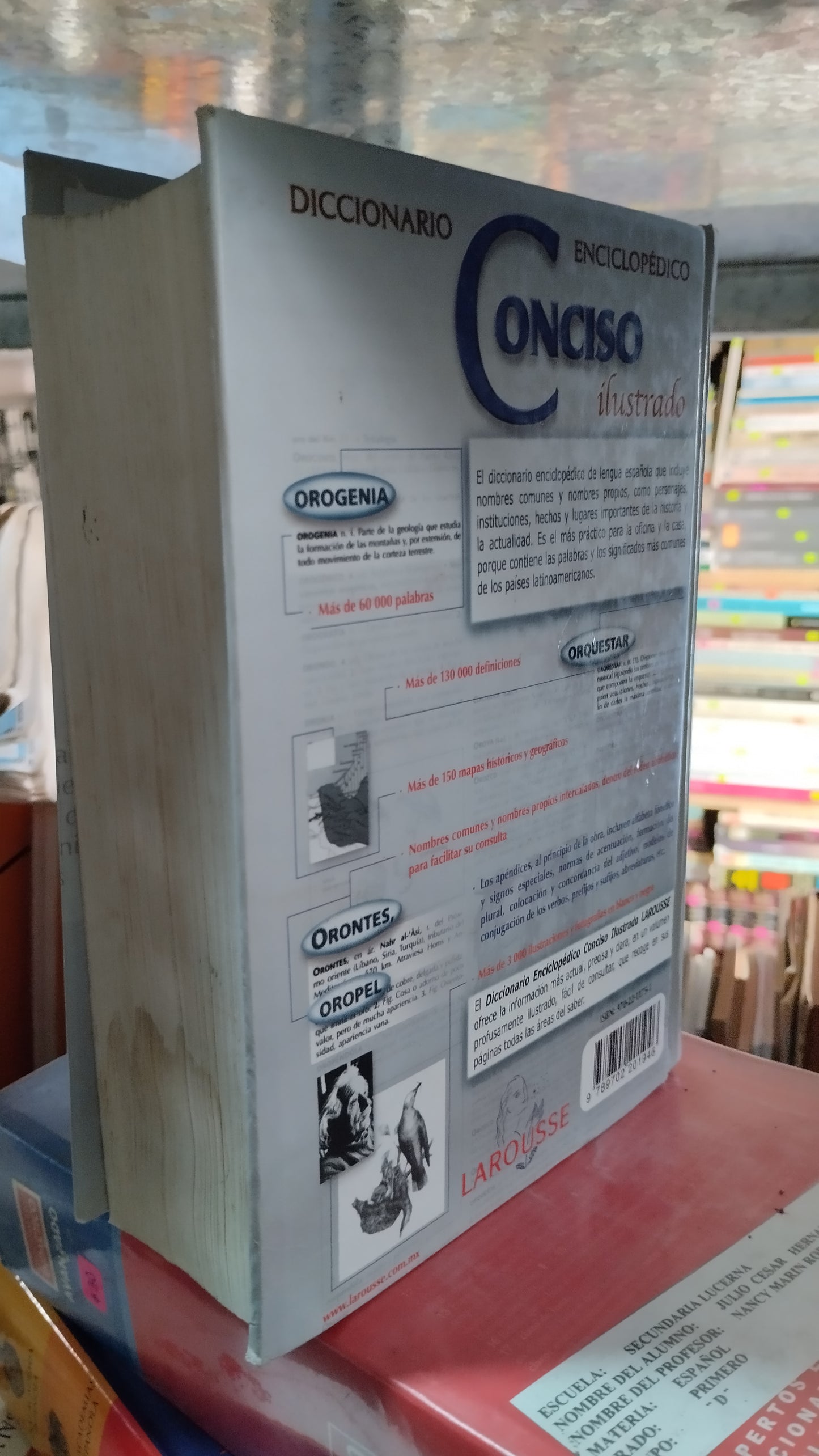 DICCIONARIO ENCICLOPEDICO CONCISO ILUSTRADO LAROUSSE LIBRO USADO EDUCACIÓN ALDAMA