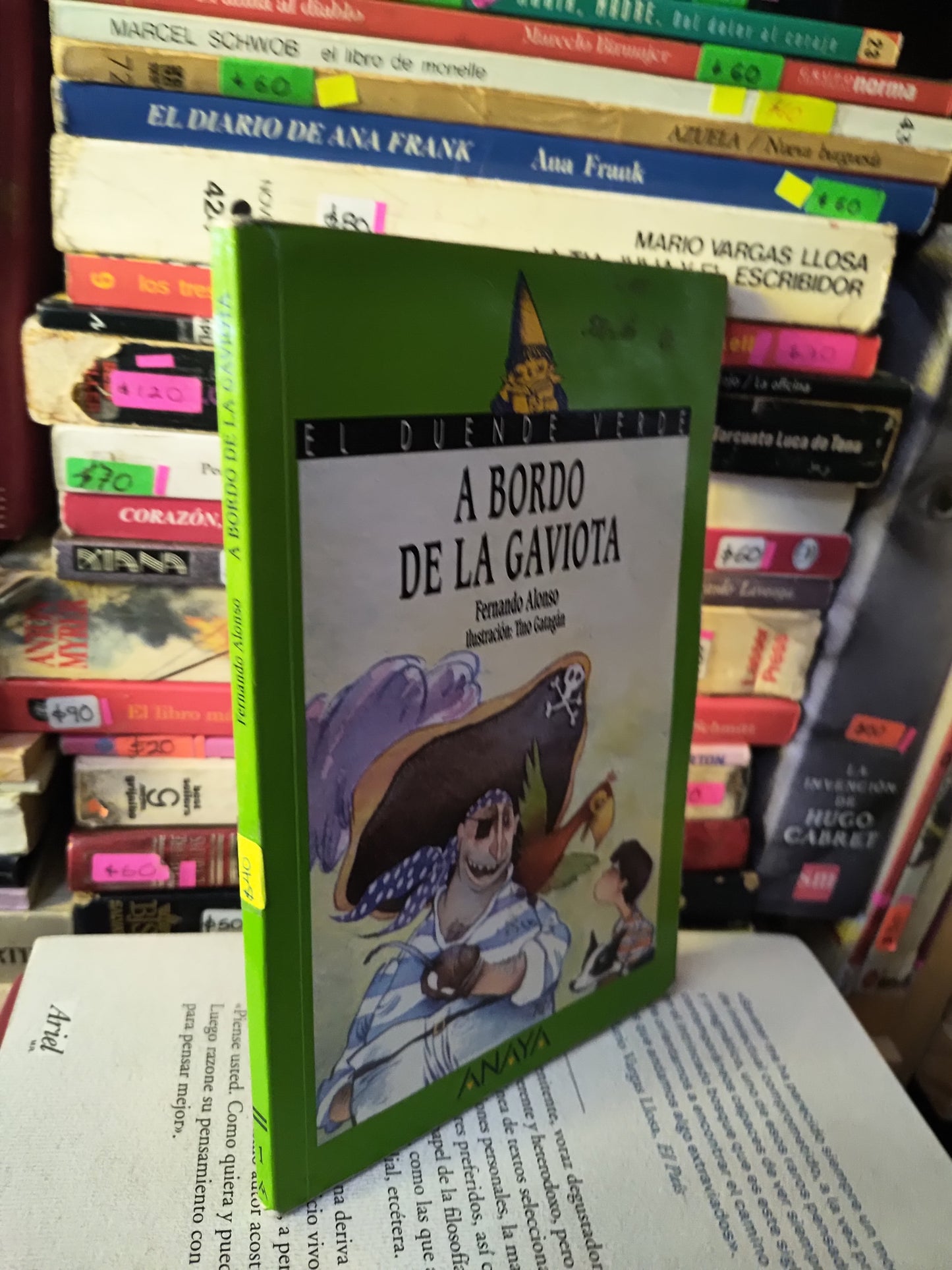 A BORDO DE LA GAVIOTA POR FERNANDO ALONSO USADO NOVELAS JUAREZ