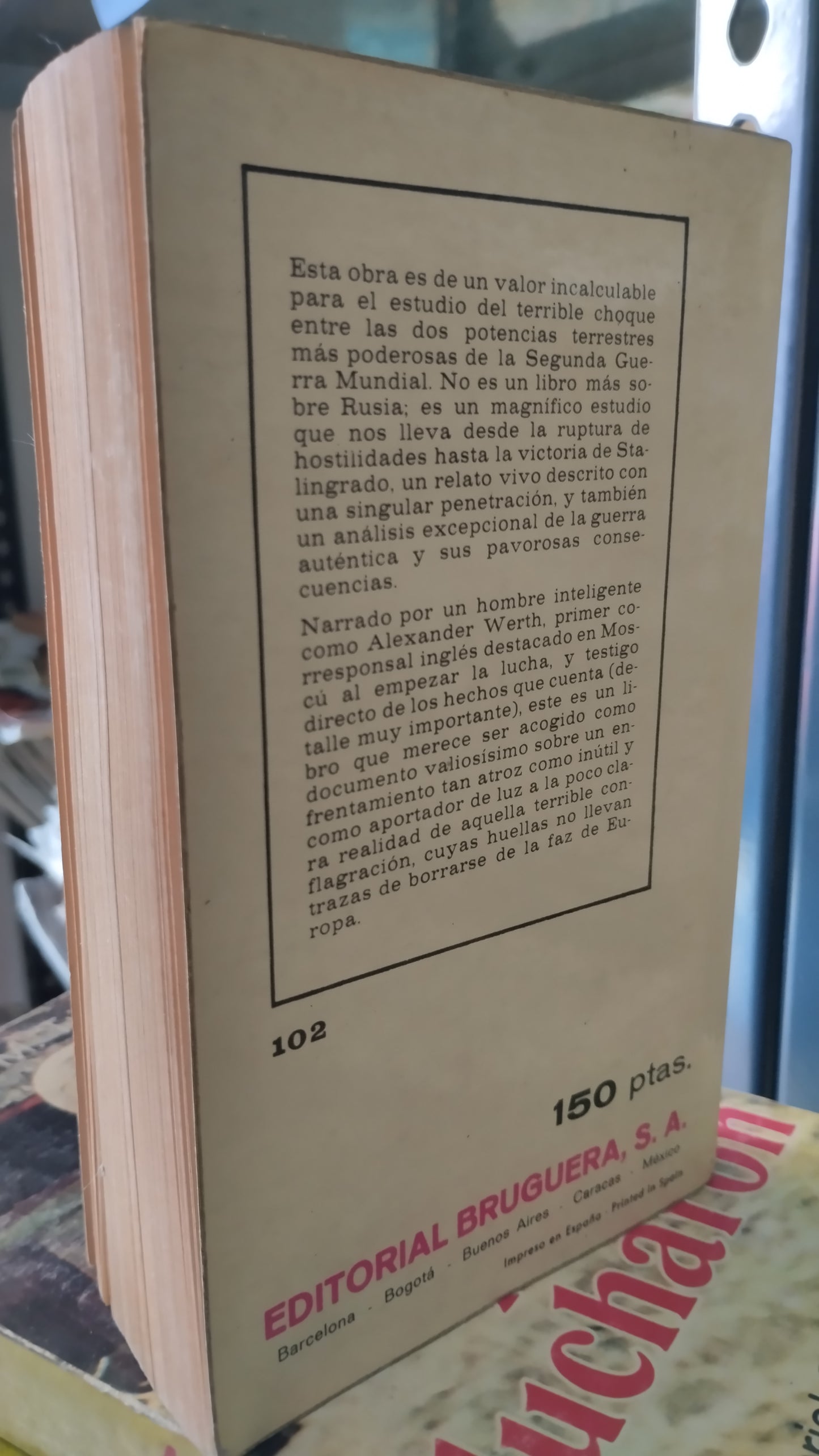 DE LA INVASION A STALINGRADO POR ALEXANDER WERTH LIBRO USADO HISTORIA ALDAMA