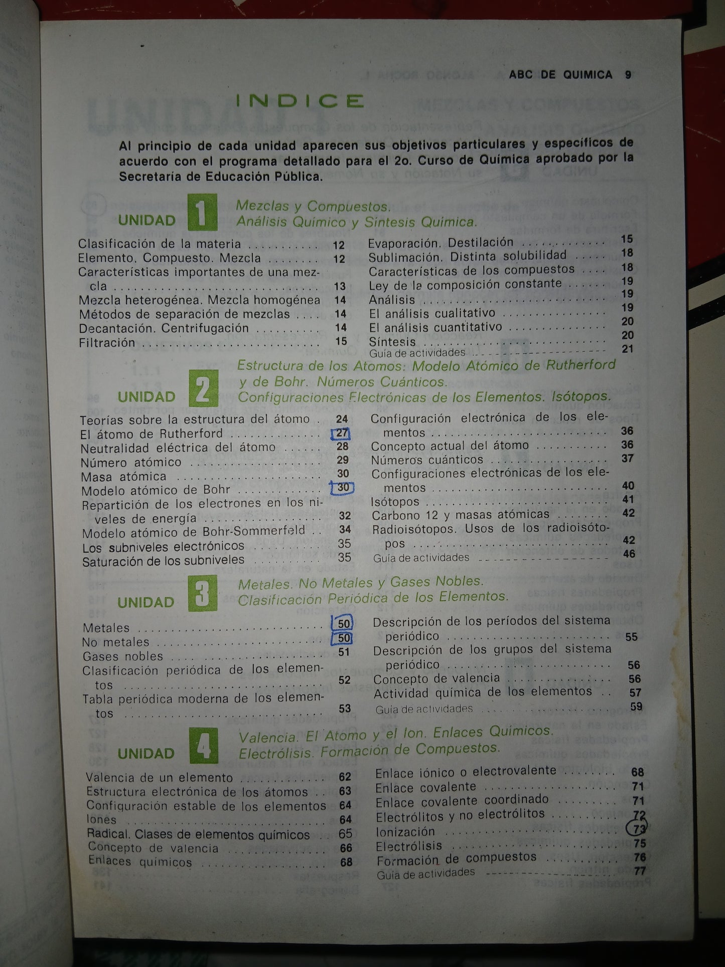 ABC DE QUÍMICA SEGUNDO CURSO POR ÁLVARO RINCÓN ARCE Y ALONSO ROCHA LEÓN USADO QUÍMICA LITERARIO 207