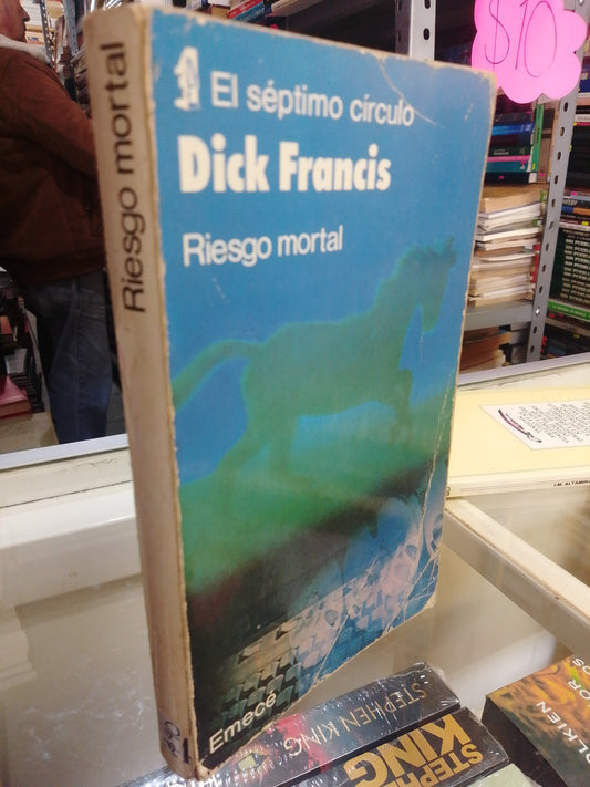 RIESGO MORTAL POR DICK FRANCIS USADO NOVELAS JUAREZ