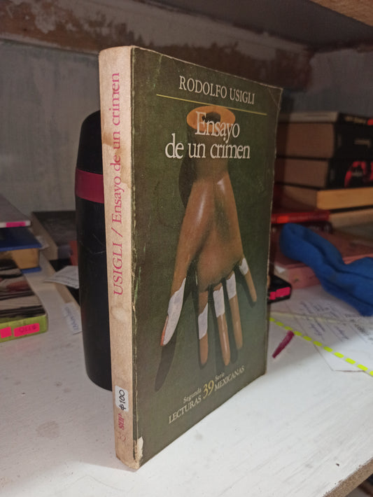 ENSAYO DE UN CRIMEN POR RODOLFO USIGLI USADO NOVELAS JUÁREZ
