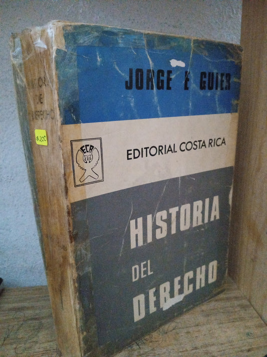 HISTORIA DEL DERECHO POR JORGE E GUIER USADO DERECHO LITERARIO 305