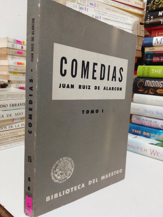 COMEDIAS POR JUAN RUIZ DE ALARCÓN TOMO 1 USADO NOVELA JUÁREZ
