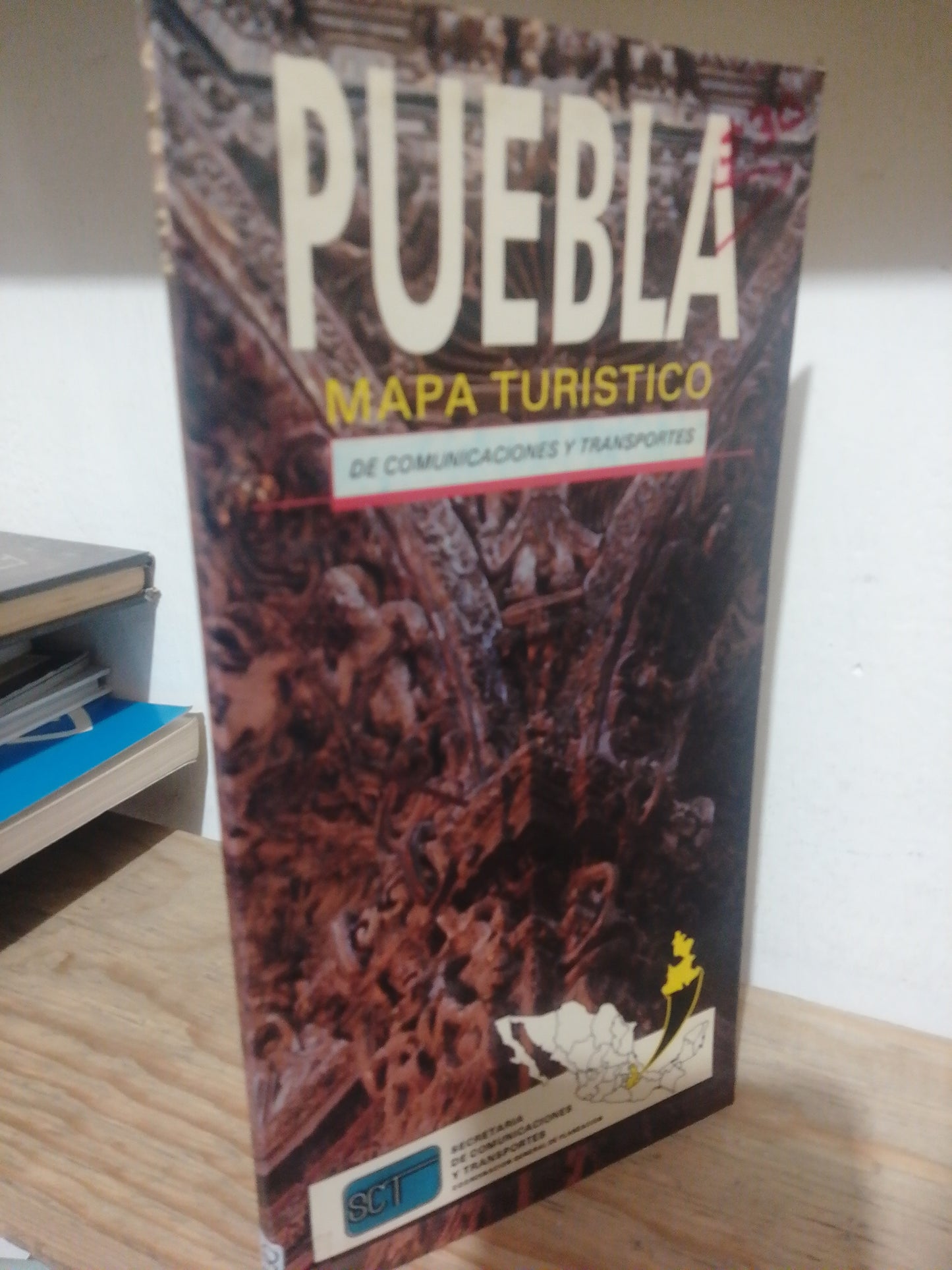 MAPA TURISTICO DE PUEBLA USADO GEOGRAFIA JUAREZ