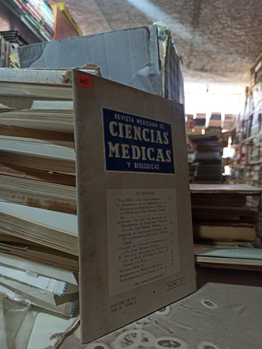 REVISTAEXICANA DE CIENCIAS MEDICAS POR MYN USADO ANTIGUOS ALDAMA