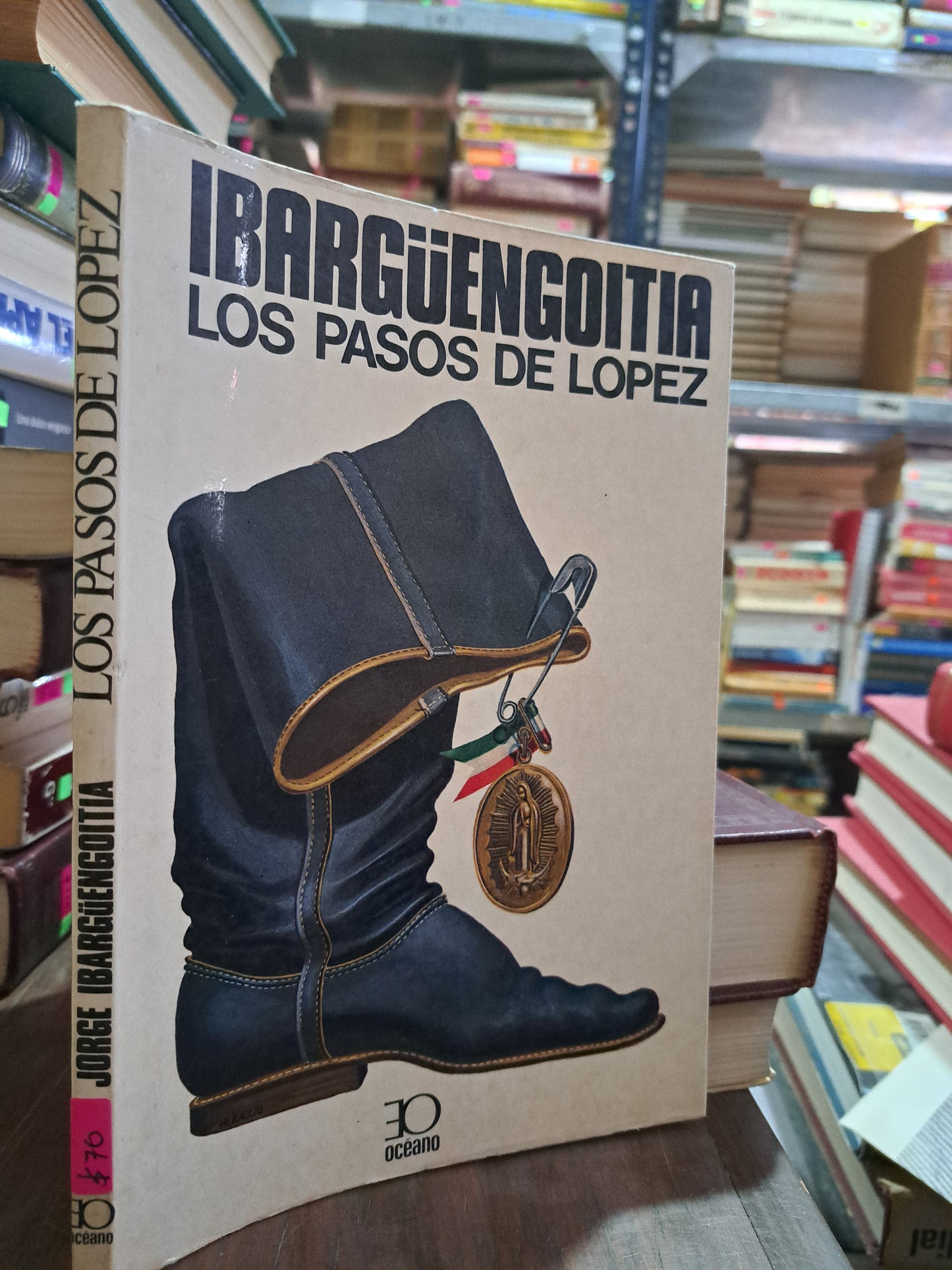 LOS PASOS DE LOPEZ IBARGÜENGOITIA USADO NOVELA ALDAMA