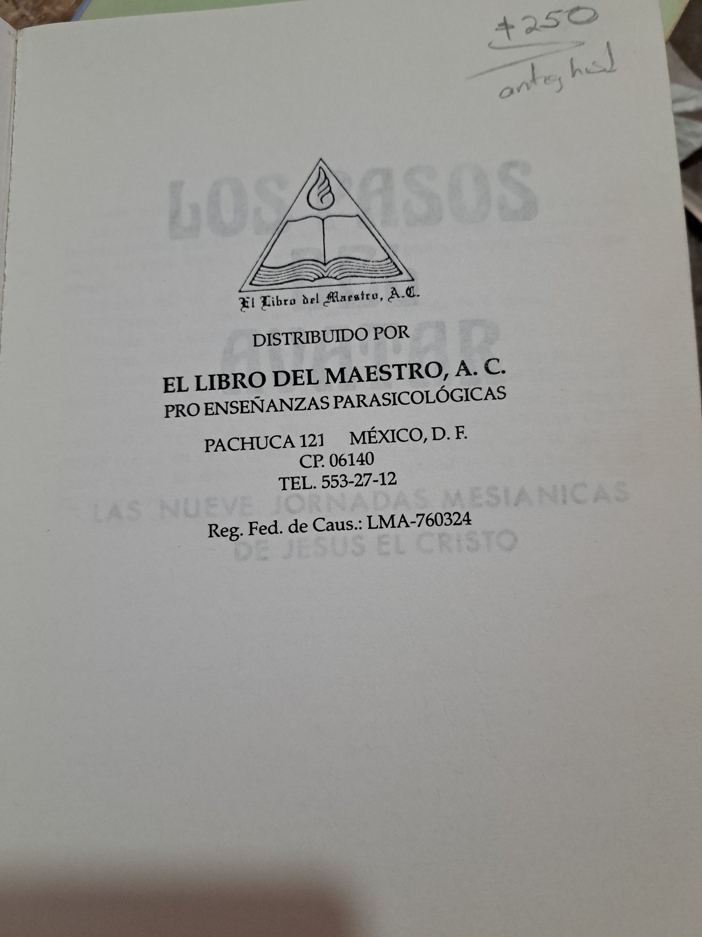 LOS PASOS DEL AVATAR LAS NUEVE JORNADAS MESIANICAS DE JESUS EL CRISTO USADO MASONERÍA ALDAMA