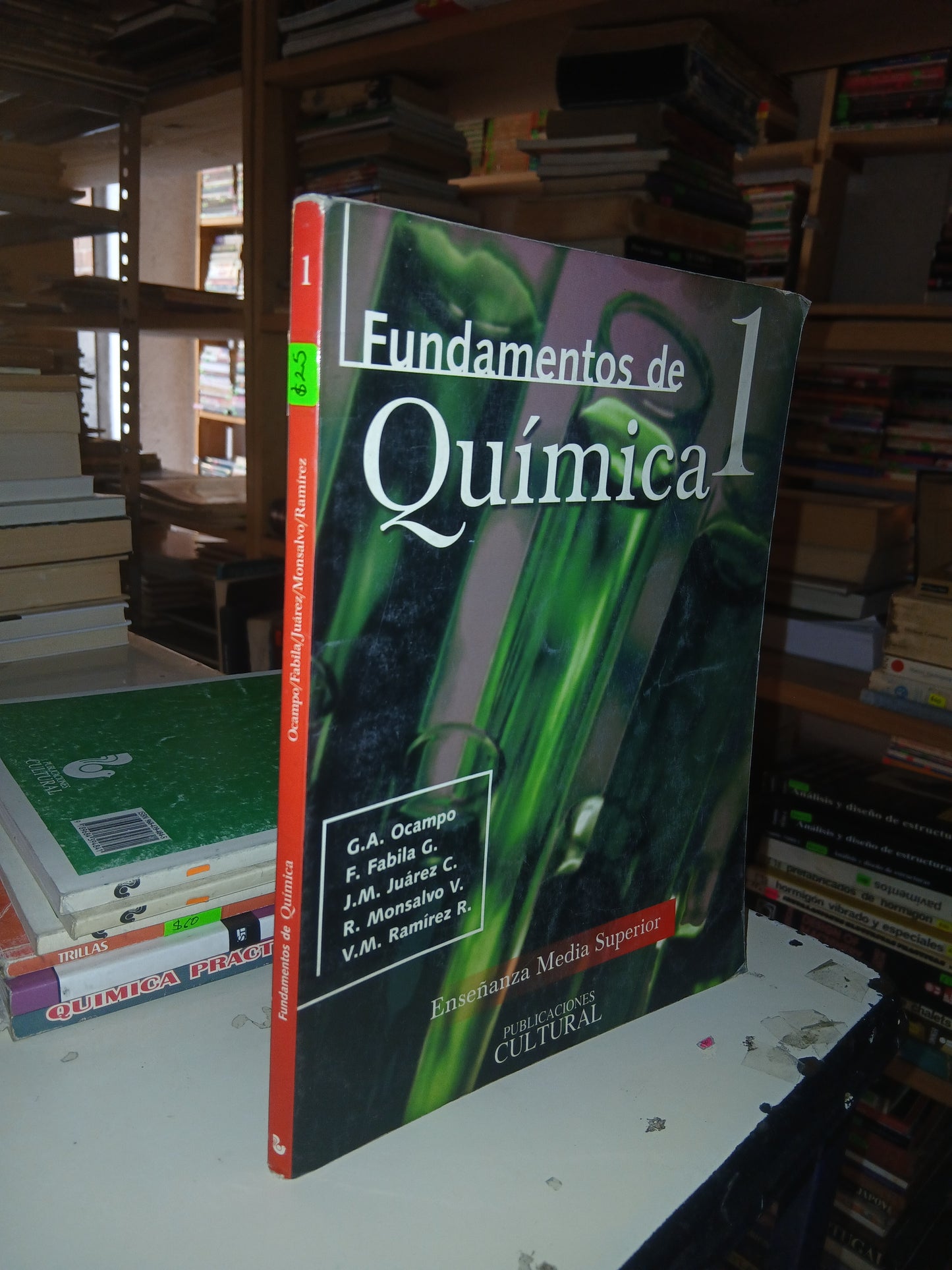 FUNDAMENTOS DE QUÍMICA 1 POR CAMPO, FABILA, JUÁREZ, MONSALVO Y RAMÍREZ USADO QUÍMICA LITERARIO 207