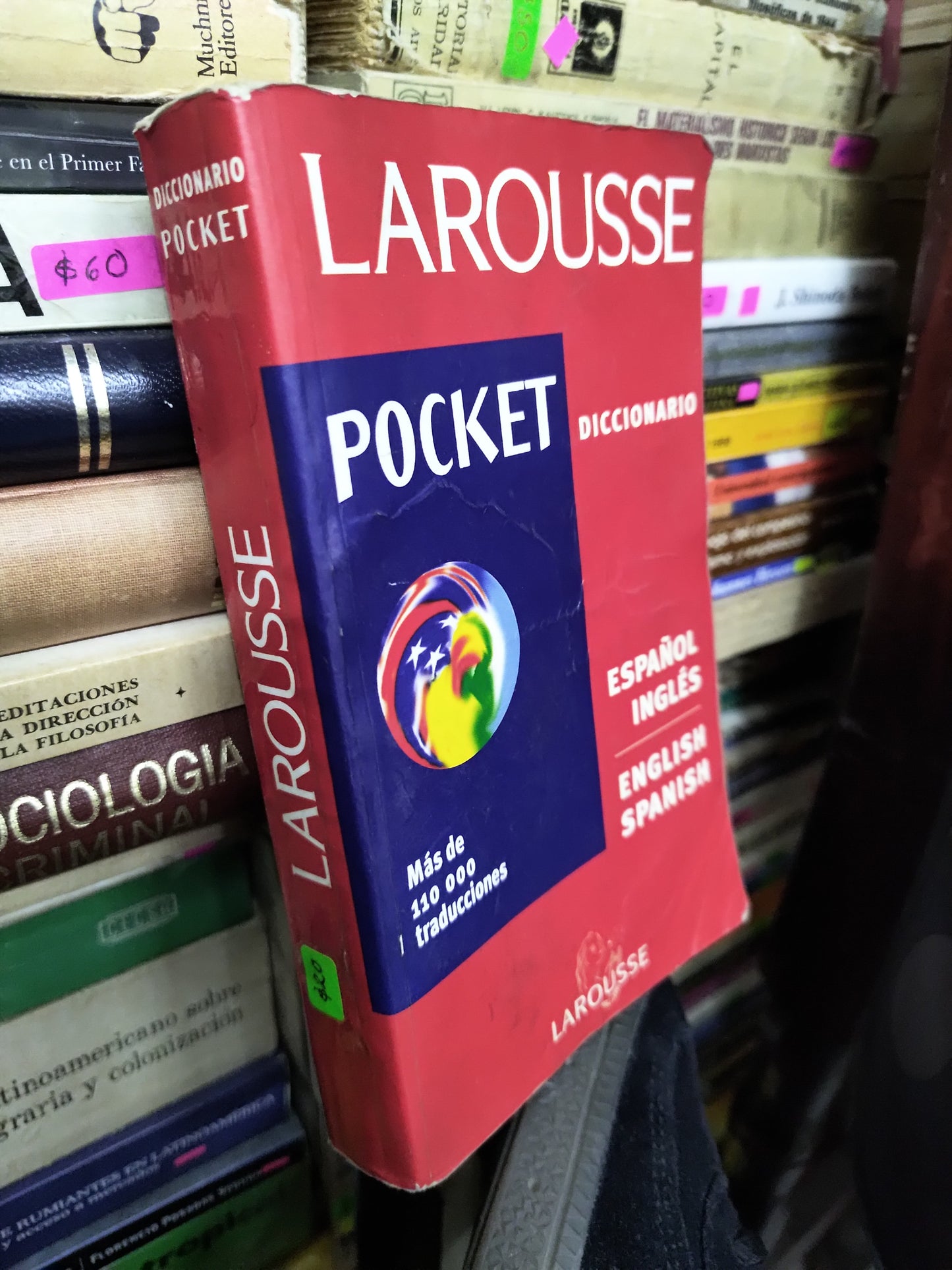 DICCIONARIO POCKET LAROUSSE ESPAÑOL INGLES USADO IDIOMAS LITERARIO 207