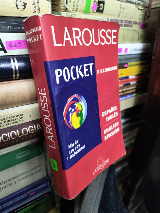DICCIONARIO POCKET LAROUSSE ESPAÑOL INGLES USADO IDIOMAS LITERARIO 207