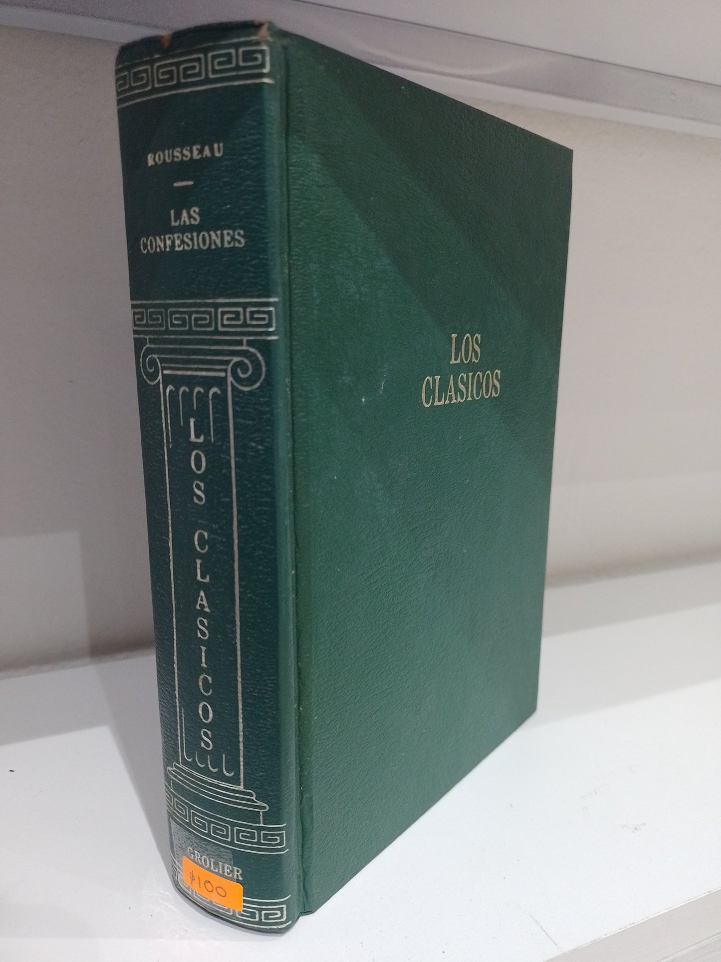 LOS CLASICOS LAS CONFESIONES POR ROUSSEAU USADO NOVELA JUAREZ 515