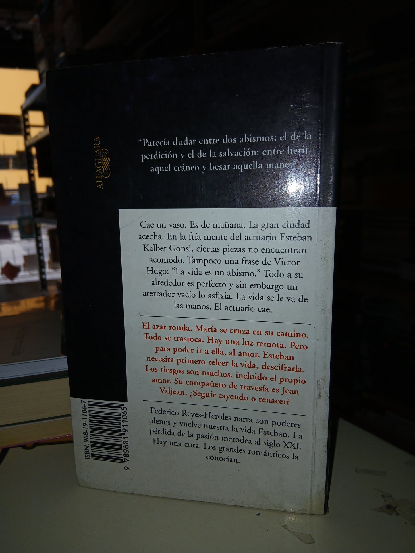 EL ABISMO POR FEDERICO REYES-HEROLES USADO NOVELA LITERARIO 207