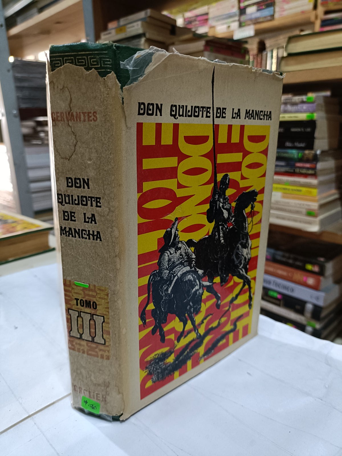 DON QUIJOTE DE LA MANCHA TOMO III POR CERVANTES USADO NOVELA LITERARIO 207