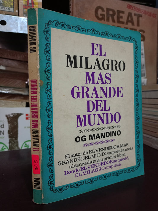 EL MILAGRO MÁS GRANDE DEL MUNDO POR OG MANDINO USADO SUPERACIÓN PERSONAL LITERARIO 305