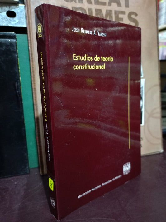 ESTUDIOS DE TEORÍA CONSTITUCIONAL POR JORGE REINALDO A. VANOSSI USADO DERECHO LITERARIO 305