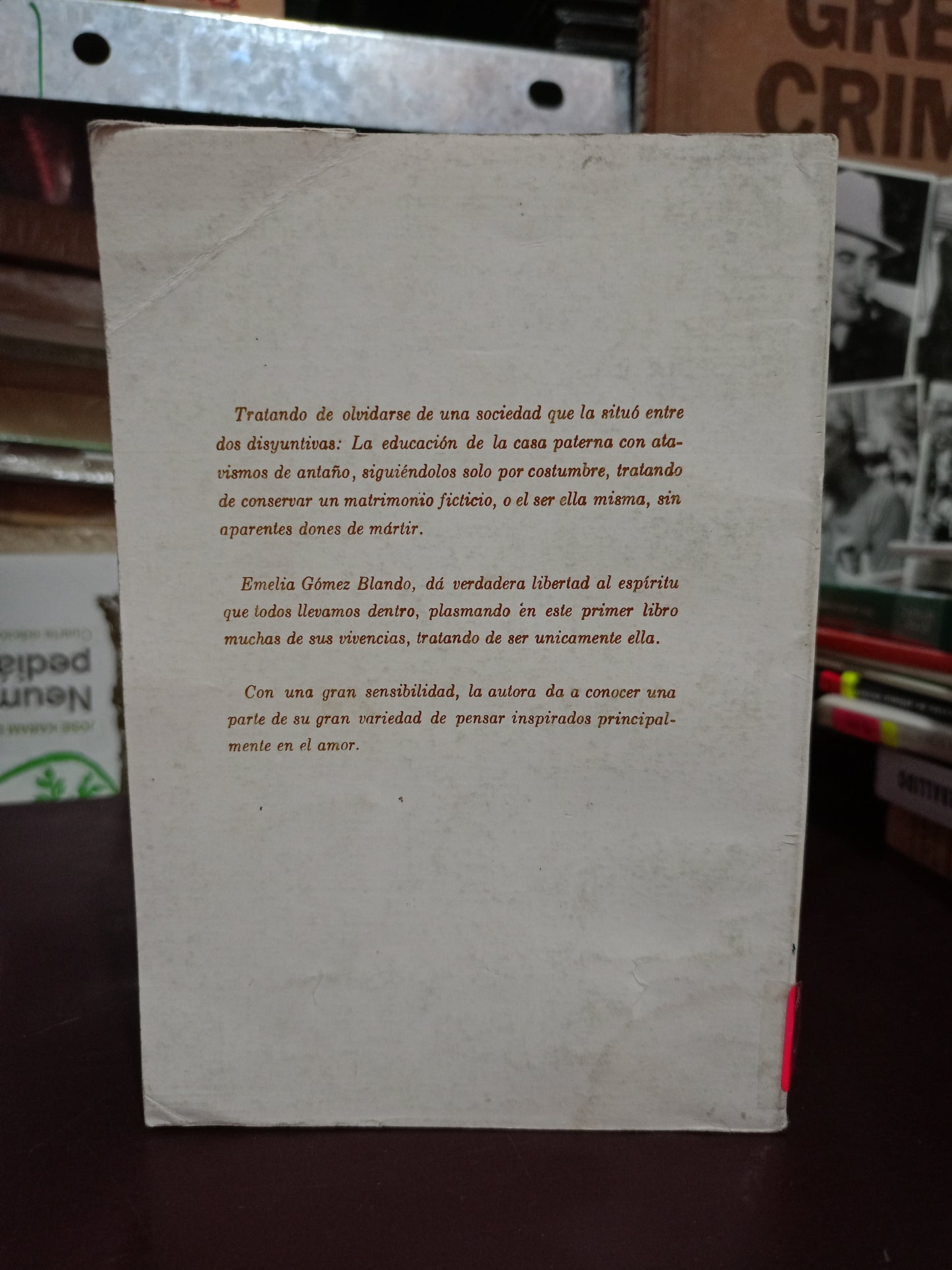 DE RUTH PARA JACKOME, Y POR TODO LO MALO DE TI POR EMELIA GÓMEZ BLANDO USADO POESÍA LITERARIO 305