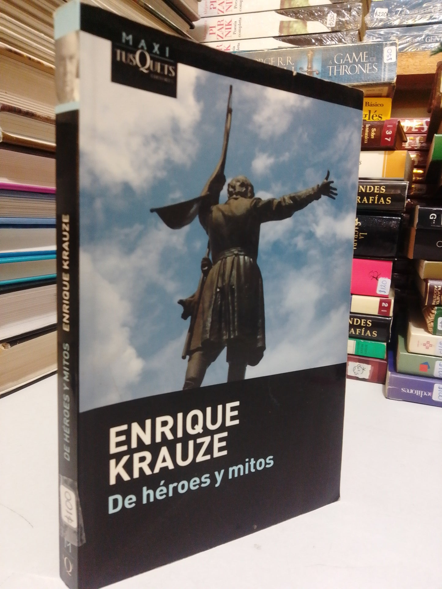 DE HÉROES Y MITOS POR ENRIQUE KRAUSE USADO NOVELA JUÁREZ