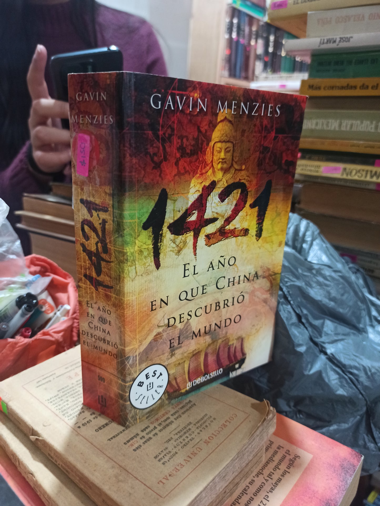 1421 EL AÑO EN QUE CHINA DESCUBRÍ O EL MUNDO POR GAVIN MENZIES USADO NOVELAS ALDAMA