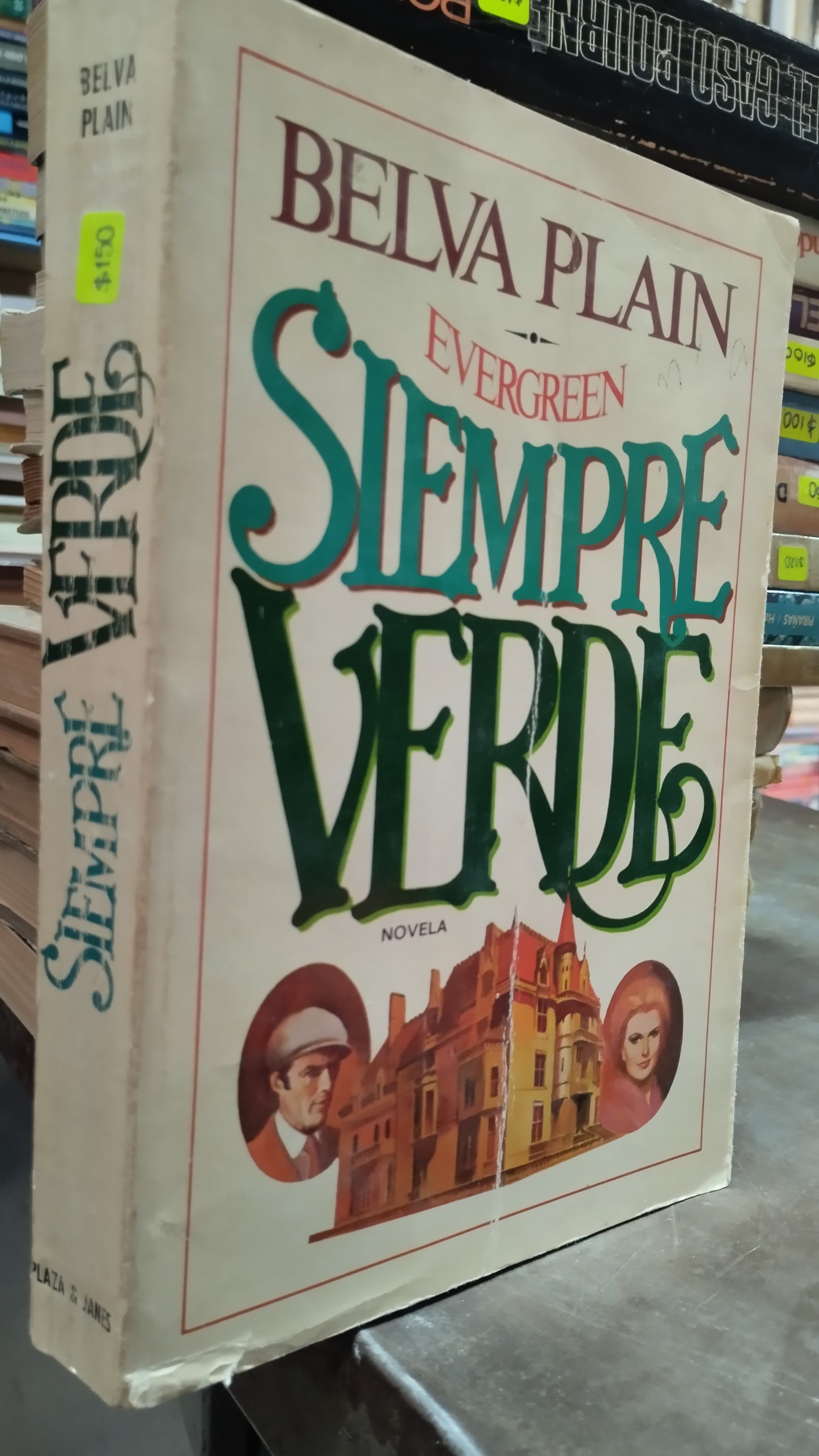 SIEMPRE VERDE POR BELVA PLAIN LIBRO USADO ANTIGUO ALDAMA