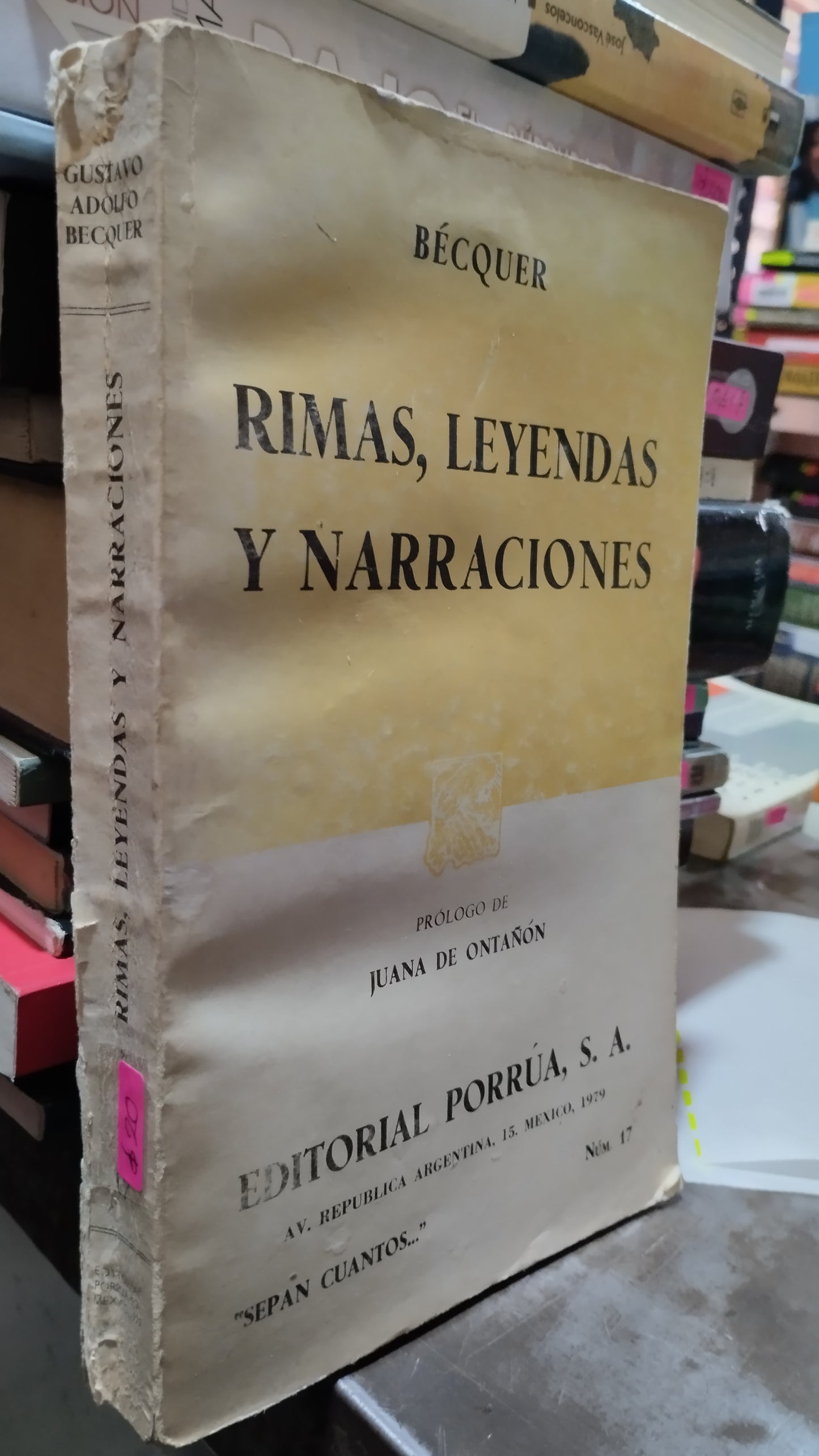 RIMAS LEYENDAS Y NARRACIONES POR BECQUER LIBRO USADO POESIA ALDAMA
