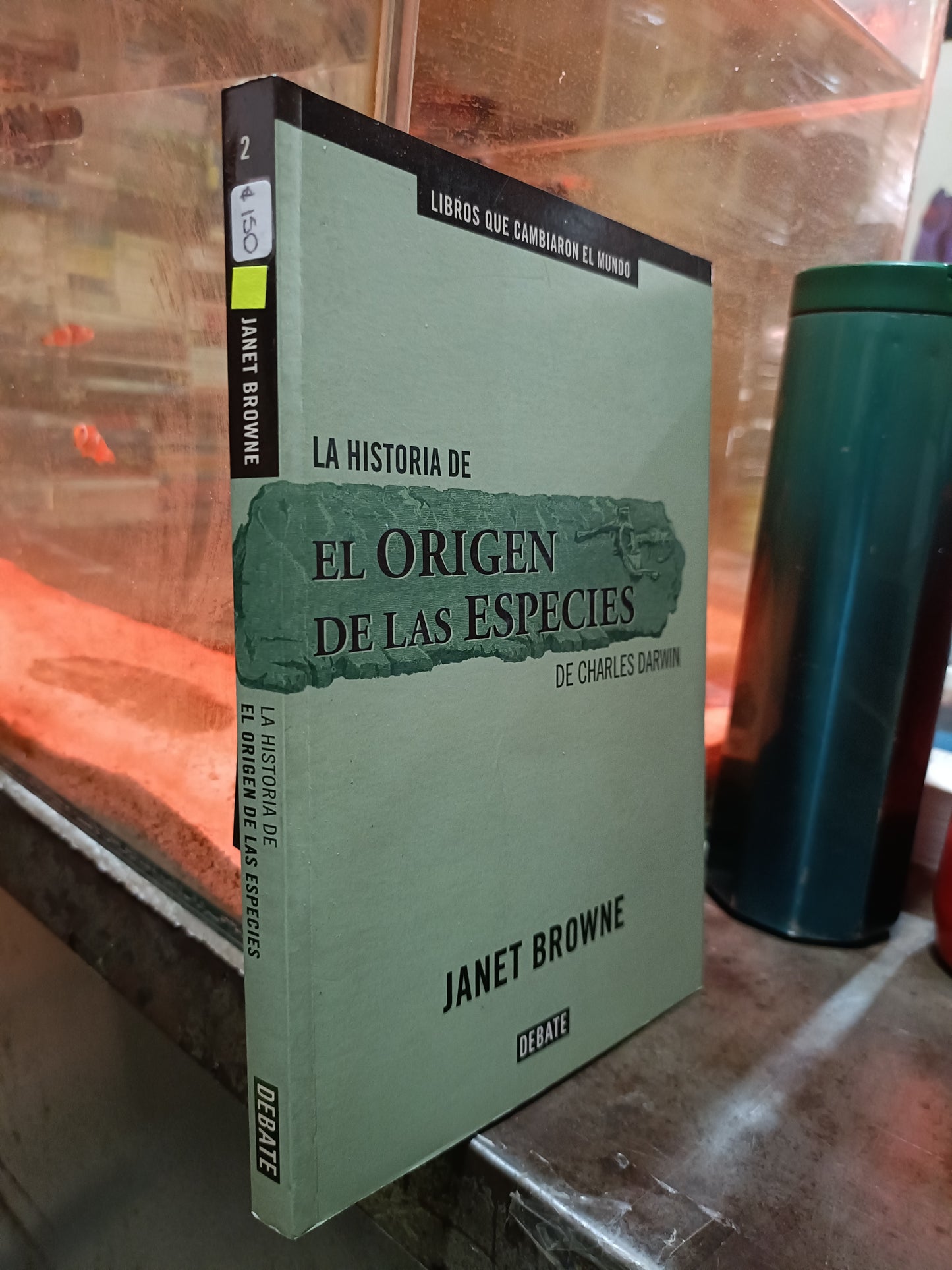LA HISTORIA DE EL ORIGEN DE LAS ESPECIES DE CHARLES DARWIN POR JANET BROWNE USADO NOVELA ALDAMA
