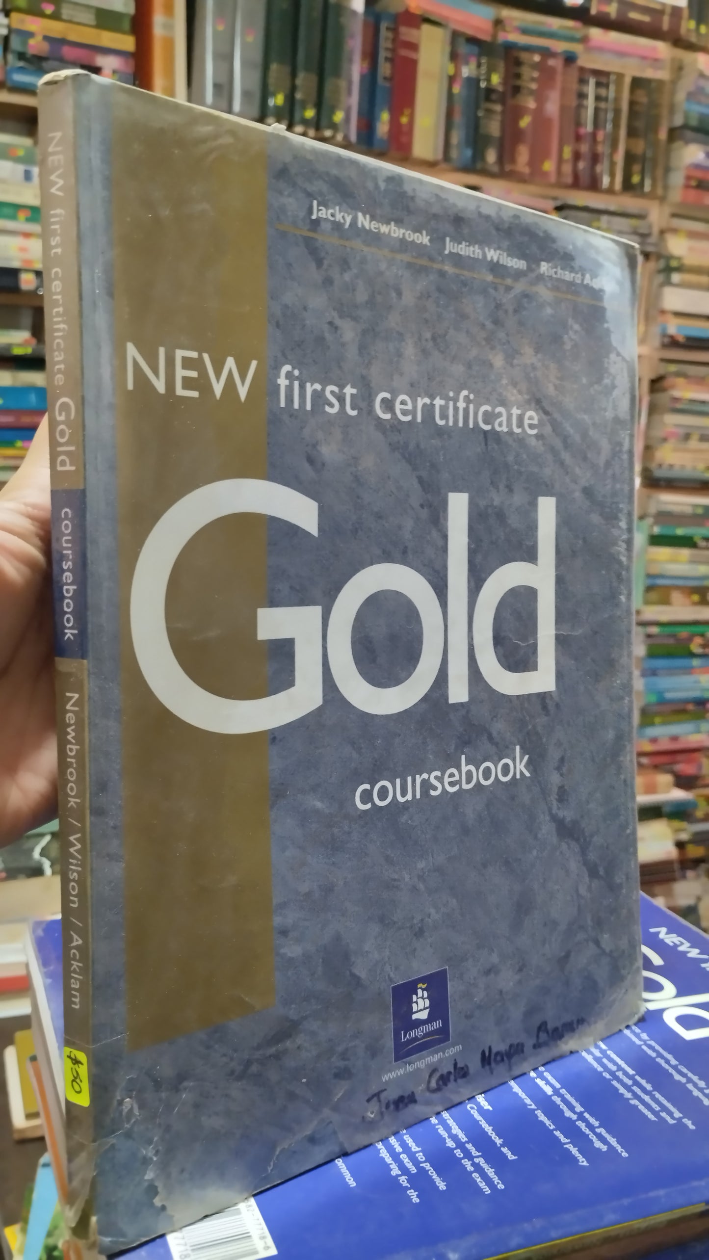 NEW FIRST CERTIFICATE GOLD COURSEBOOK POR JACKY NEWBROOK LIBRO USADO IDIOMAS ALDAMA