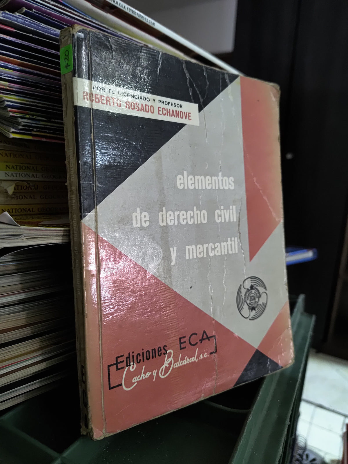 ELEMENTOS DE DERECHO CIVIL Y MERCANTIL POR ROBERTO ROSADO ECUANOVE USADO DERECHO JUAREZ 515