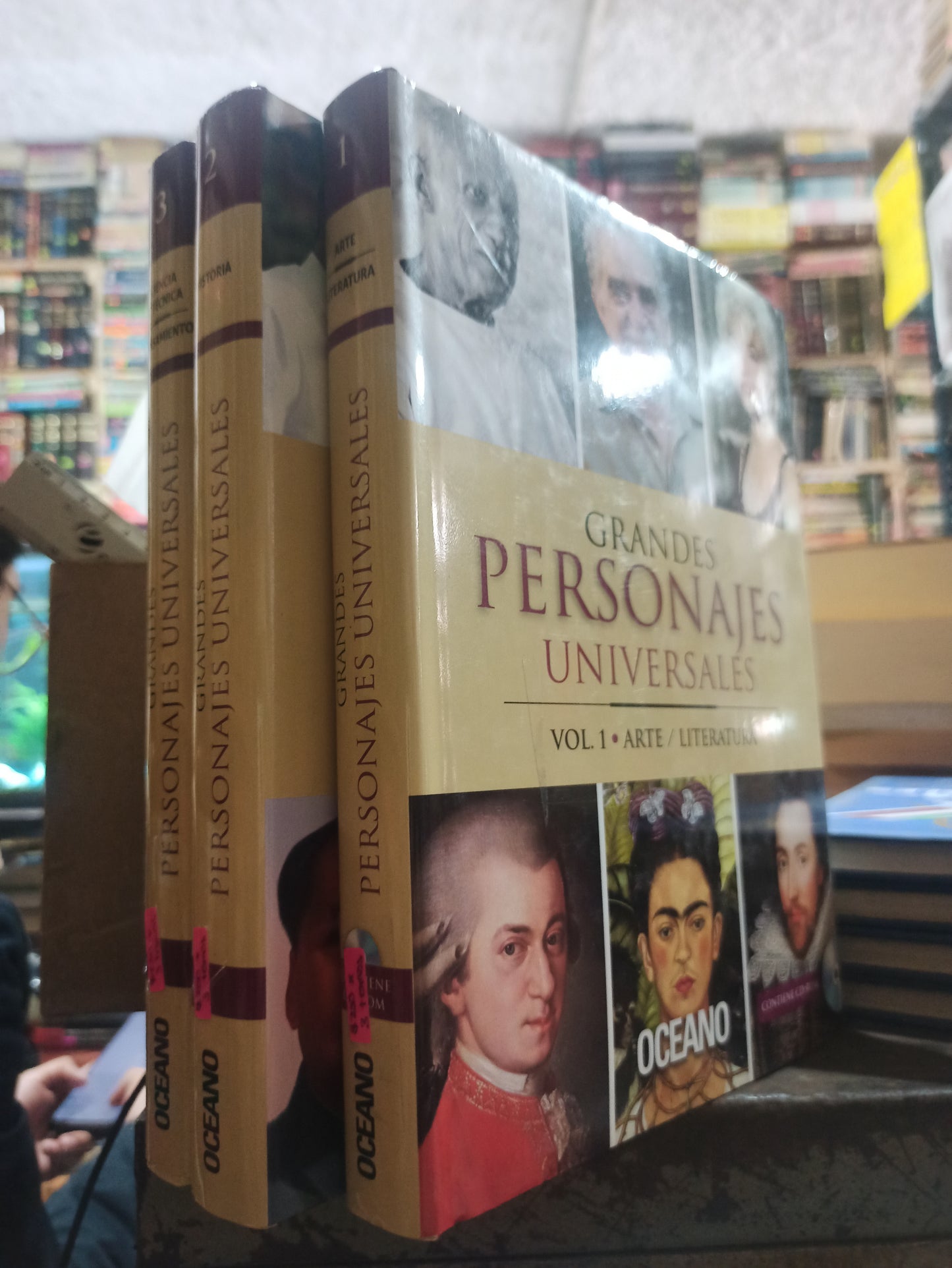 GRANDES PERSONAJES UNIVERSALES POR EDITORIAL OCEANO USADO HISTORIA ALDAMA 3 TOMOS POR $250