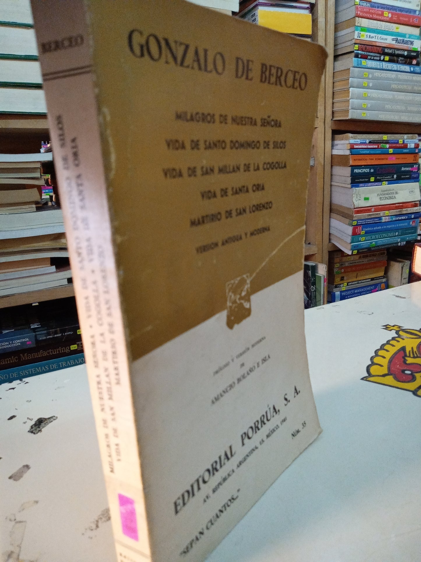 MILAGROS DE NUESTRA SEÑORA VIDA DE SANTO DOMINGO DE SILOS VIDA DE SAN MILLAN DE LA COGOLLA VIDA DE SNARA ORIA MARTIRIO DE SAN LORENZO VERSION ANTIGUA Y MODERNA USADO NOVELA LITERARIO 207