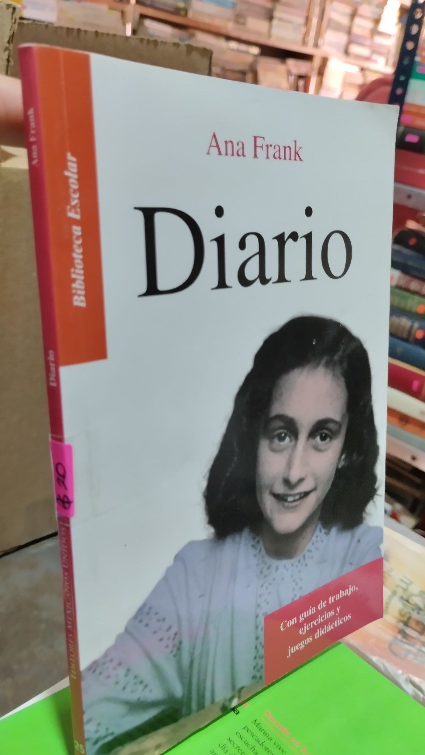 DIARIO DE ANA FRANK POR BIBLIOTECA ESCOLAR LIBRO USADO INFANTIL ALDAMA