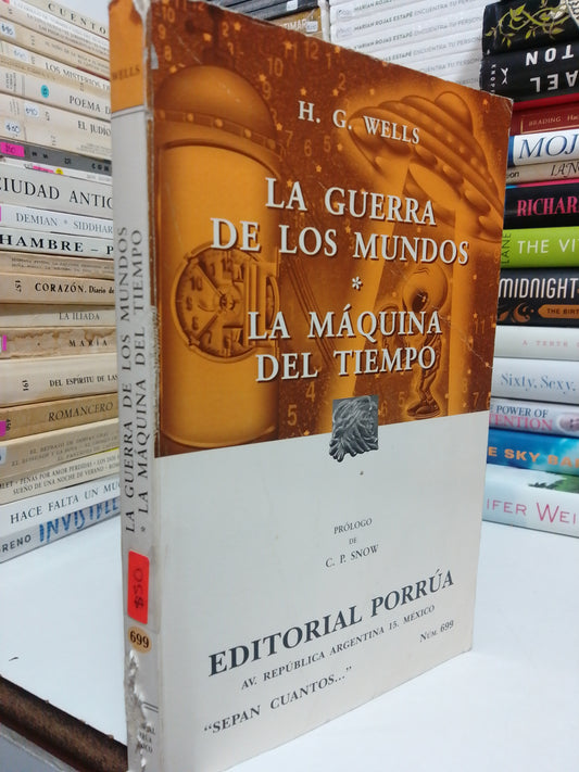LA GUERRA DE LOS MUNDOS, LA MÁQUINA DEL TIEMPO POR H.G.WELLS USADO NOVELA JUÁREZ