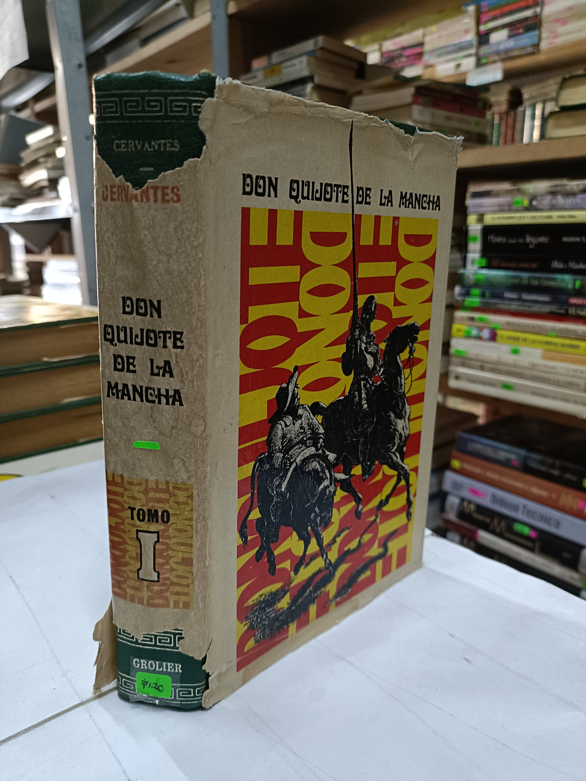 DON QUIJOTE DE LA MANCHA TOMO I POR CERVANTES USADO NOVELA LITERARIO 207