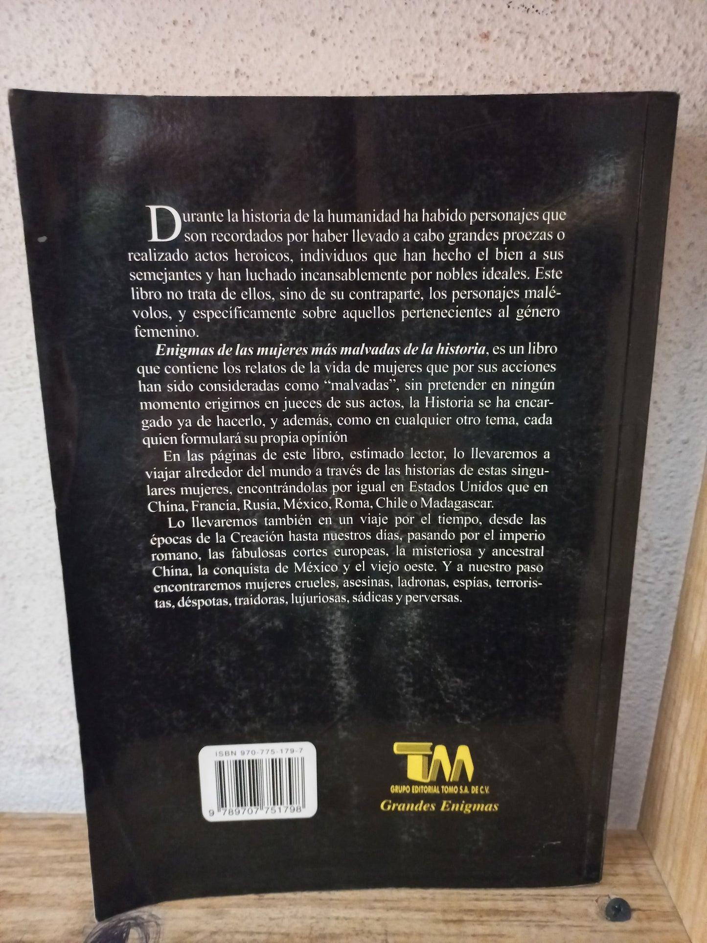 ENIGMAS DE LAS MUJERES MÁS MALVADAS DE LA HISTORIA POR MARCK ANTHONY G. USADO HISTORIA LITERARIO 305