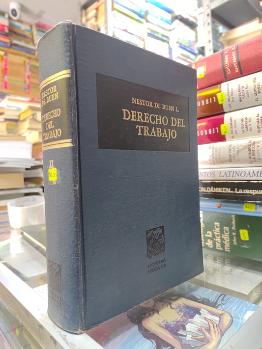 DERECHO DEL TRABAJO POR NESTOR DE BUEN ESTADO PASTA BLANDA EDICION EN ESPAÑOL EDITORIAL L. USADO DERECHO JUAREZ 515