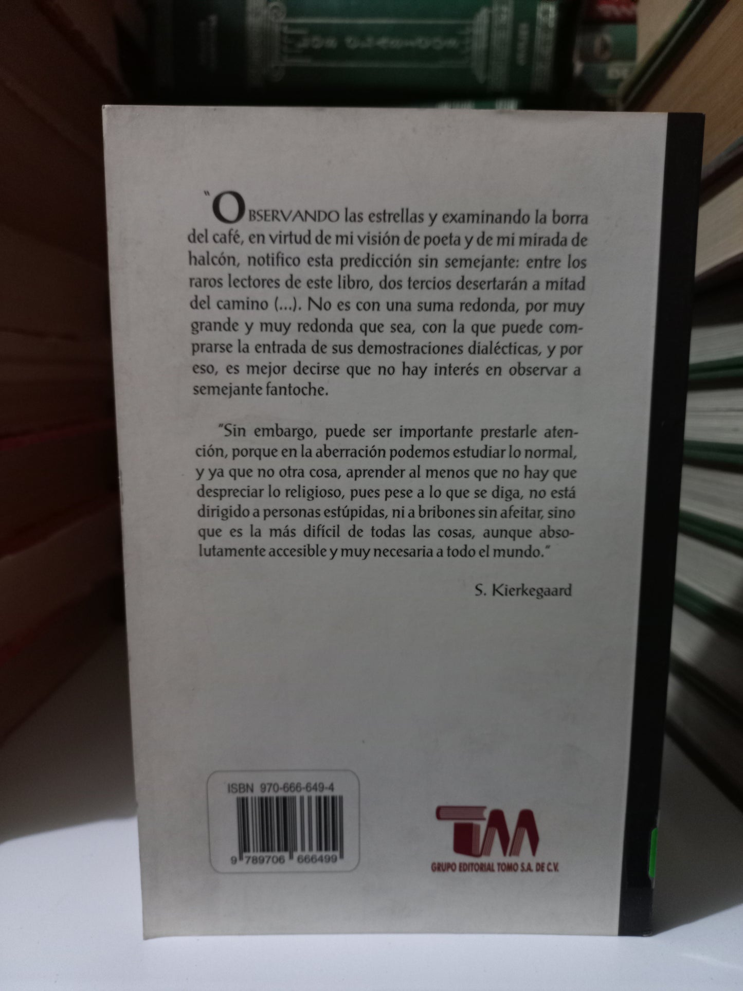 EL AMOR Y LA RELIGIÓN POR S. KIERKEGAARD USADO NOVELA JUÁREZ