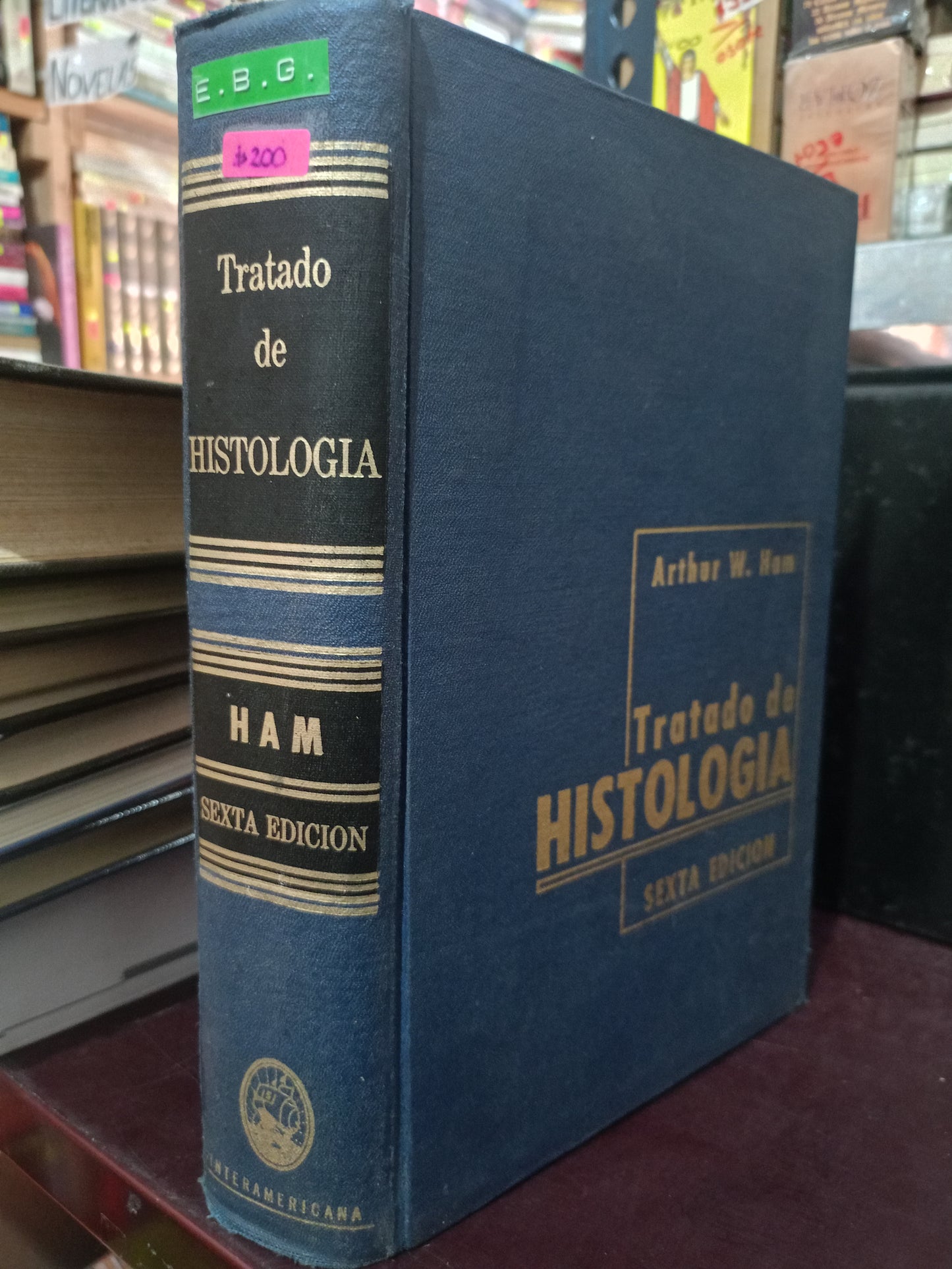 TRATADO DE HISTOLOGÍA SEXTA EDICION POR ARTHUR W HAM USADO SALUD LITERARIO 305