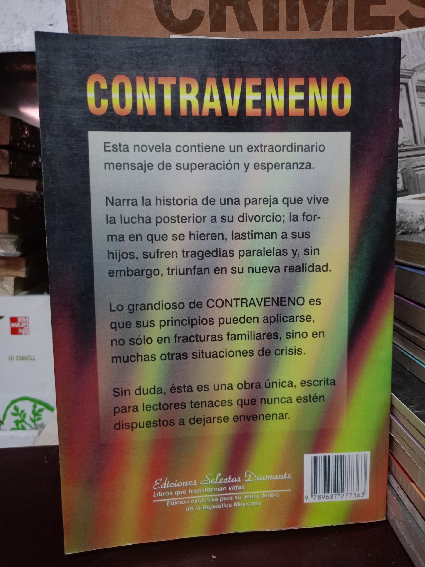 CONTRAVENENO POR CARLOS CUAUHTÉMOC SÁNCHEZ USADO SUPERACIÓN PERSONAL LITERARIO 305