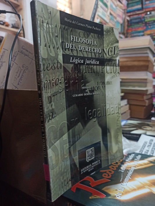 FILOSOFIA DE DERECHO POR MARIA DEL CARMEN PLATAS PACHECO USADO DERECHO ALDAMA