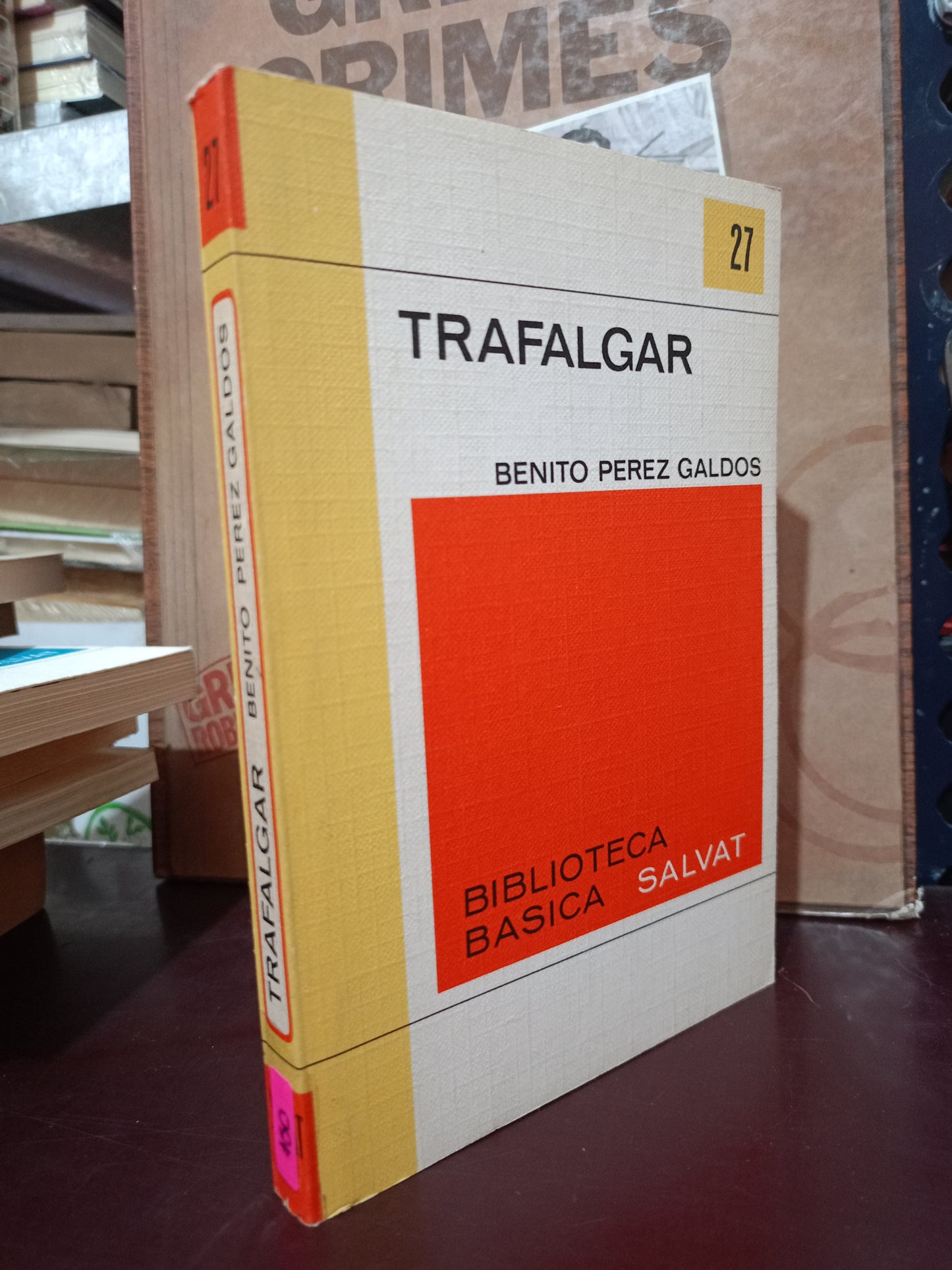 TRAFALGAR BENITO PEREZ GALDOS USADO NOVELA LITERARIO 305