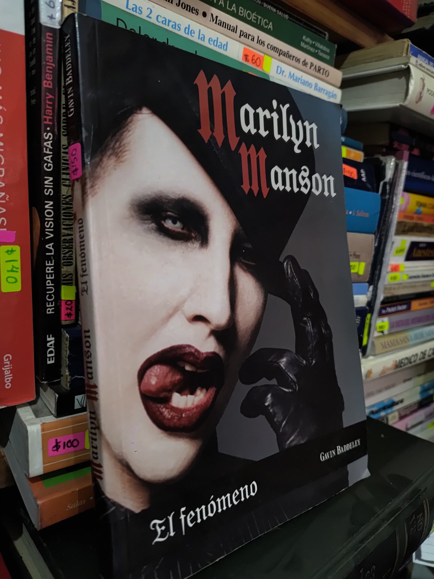 MARYLIN MANSON EL FENOMENO POR GAVIN BADDLEY USADO NOVELAS LITERARIO 305