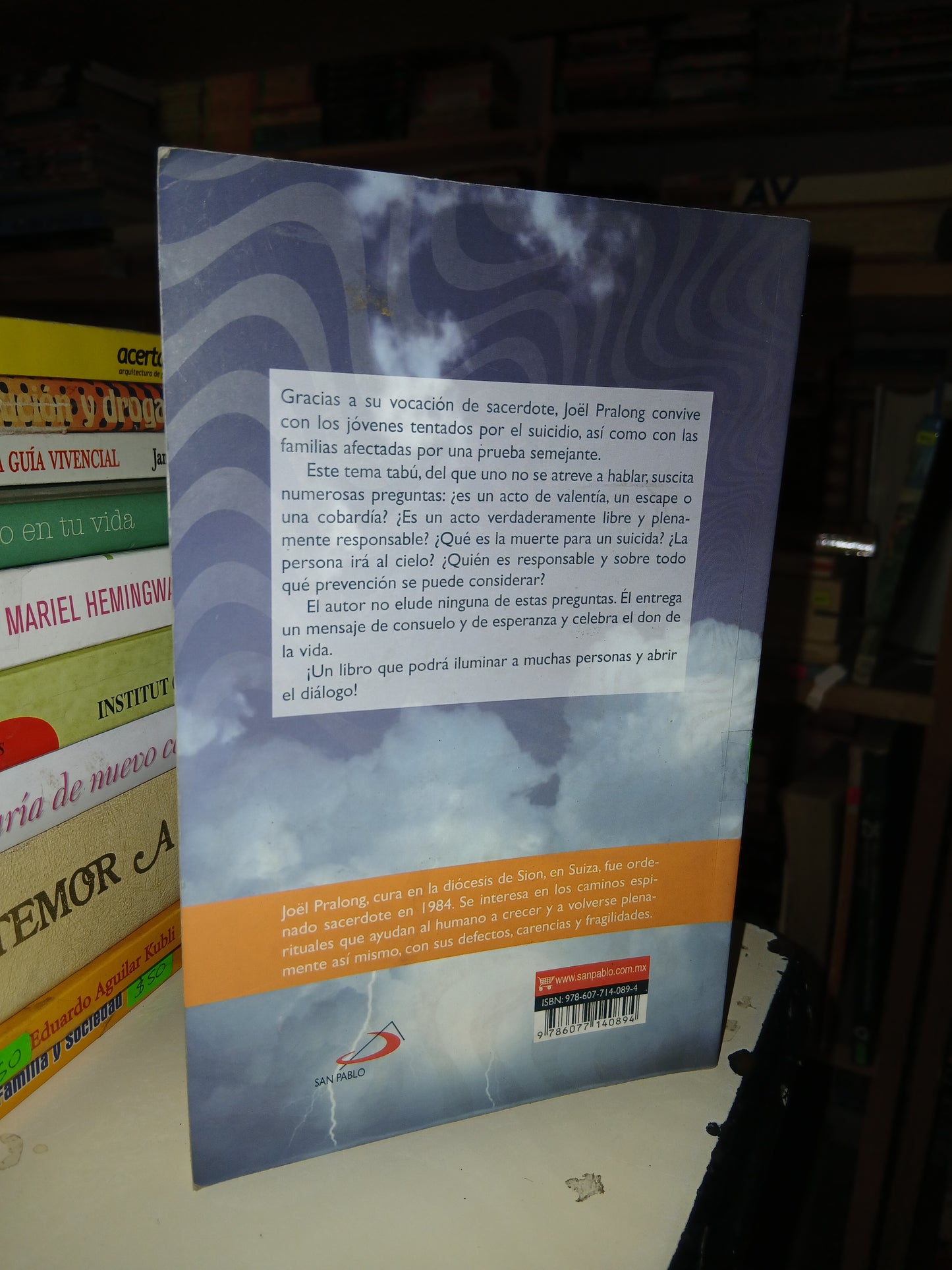 EL VÉRTIGO DEL SUICIDIO POR JOËL PRALONG USADO SUPERACIÓN PERSONAL LITERARIO 207