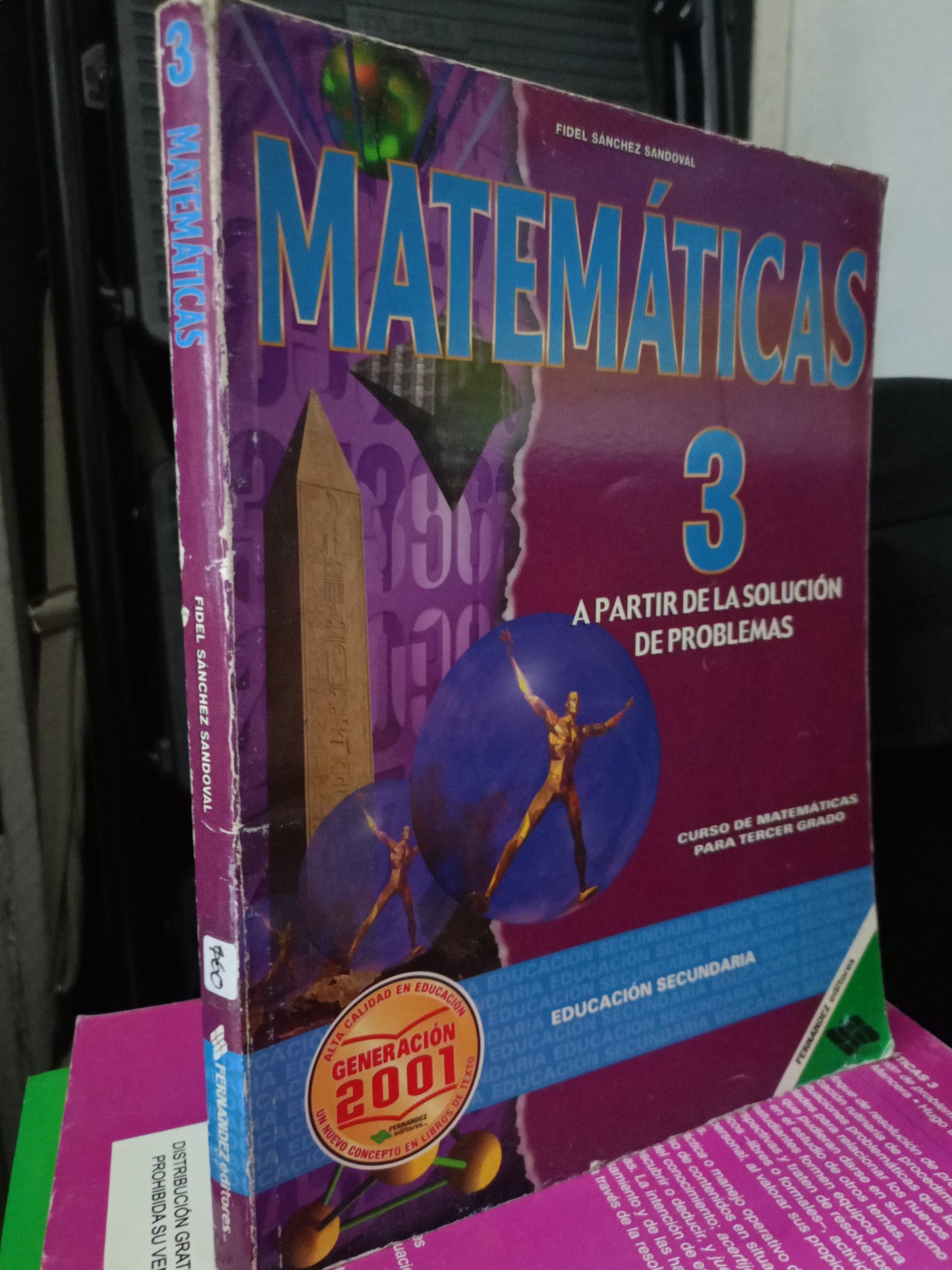 MATEMATICAS 3 POR FIDEL SANCHEZ SANDOVAL USADO MATE LITERARIO 305